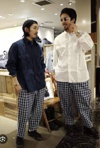 PORTER CLASSIC ポータークラシック PALAKA LOCAL PEACE PANTS NAVY パラカ ピースパンツ　ブルー　４　XL