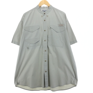 古着 コロンビア Columbia PFG スタンドカラー 半袖 フィッシングシャツ メンズXL /eaa447515 【SS2409_30%】