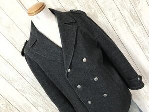 お勧め・【メルトンウール】 TOMMY HILFIGER トミーヒルフィガ― ウール ダブル コート グレー L　希少モデル 正規品