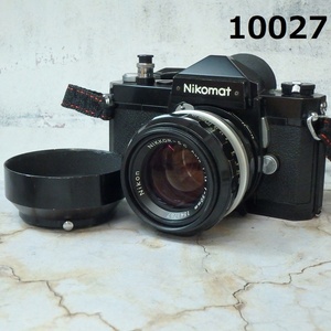 ■FK-10027◆Nikomat FT N ブラック　NIKKOR-S・C AUTO 1:1.4 f＝50mm　簡易動作OK、シャッターOK　20250106