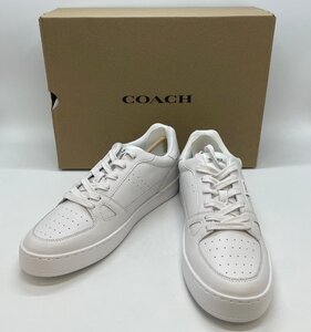 ☆未使用品☆ COACH コーチ CLP LTHR CT SNKR C8975 サイズ:27cm ホワイト スニーカー シューズ [75-0121-2E10]