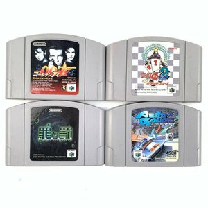 N64 007ゴールデンアイ/エアロゲイジ/罪と罰/チョロQ ニンテンドウ64ソフト まとめ売り 4本セット＊簡易検査品