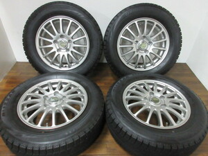 【送料無料・税込み】エコフォルム 15in6J+45 5穴PCD114.3 BS VRX 195/65R15 アクセラ リーフ 60ノア/ VOXY 他