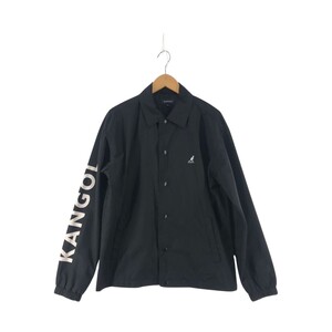 〇〇 KANGOL カンゴル メンズ ジャケット コーチジャケット サイズM ブラック やや傷や汚れあり