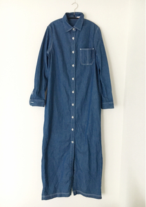 YOUNG&OLSEN LONG AMERICAN SHIR ヤングアンドオルセン デニム ロングシャツワンピース