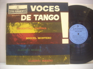 ●アルゼンチン盤 LP ARGENTINO LEDESMA MIGUEL MONTERO ALBERTO MORAN / VOCES DE TANGO VOLUME NO.2 タンゴ ◇r40425