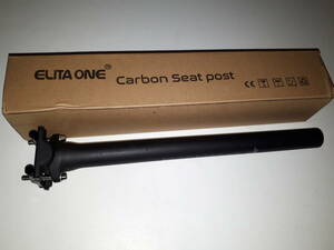 ☆☆☆激軽約１３０ｇ☆ELITA ONE のCarbon Seat Post 27.2mmx３５cm☆チタンネジ使用☆★