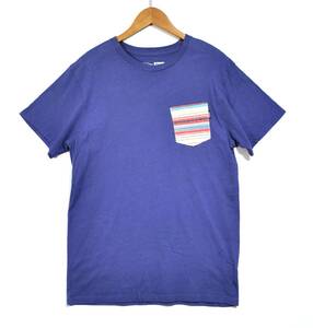 即決【VANS】バンズ ポケットTシャツ ラベンダー M ヴァンズ 古着