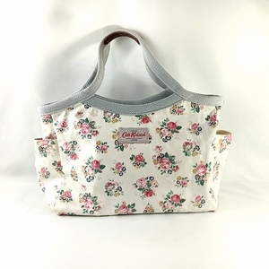 キャスキッドソン Cath Kidston トート バッグ かばん 花柄 白 ホワイト レディース