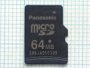 ★Panasonic microSDメモリーカード ６４ＭＢ 中古★送料６３円～