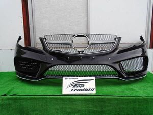 L1228vc ベンツ純正 Eクラス クーペ C207/ カブリオレ A207 後期 AMG フロントバンパー グリル・スポイラー付 (A2078857925)