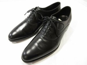 HH美品 【ジョンロブ JOHNLOBB】 丸の内5周年モデル MARUNOUCHI 2010 プレーントゥ シューズ 紳士靴 (メンズ) 7.5E1105 黒 ●18HT2255●