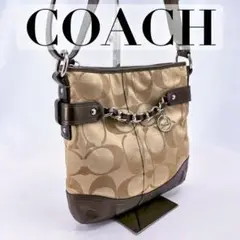 COACH　 F19730　ショルダーバッグ　シグネチャー　キャンバス　肩掛け