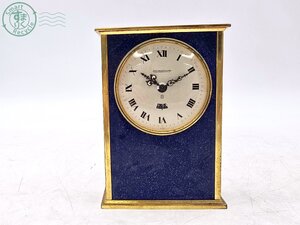 BA0603649　☆ 1円～ JAEGER LECOULTRE ジャガールクルト 置時計 手巻き オルゴール ゴールド ブルー系 インテリア 中古 ジャンク