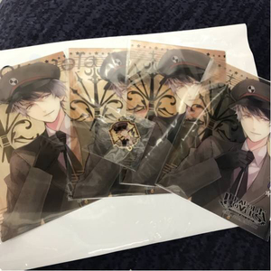 C賞 D賞セット DIABOLIK LOVERS Bloody Songs くじ rejet 軍服 ディアラバ ディアラヴァ チャーム クリアブロマイド 無神 ルキ