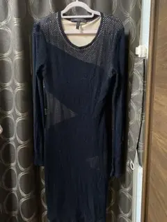 BCBGMAXAZRIA メッシュワンピース S 黒