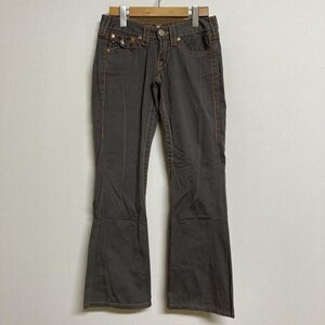 トゥルーレリジョン TRUE RELIGION JOEY ローライズ フレアパンツ 30-503 その他ボトムス - 灰 / グレー 無地