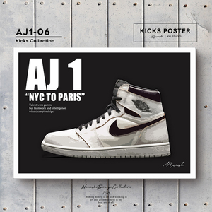 AJ1 エアジョーダン1 ハイ NYC TO PARIS キックスポスター 送料無料 AJ1-06