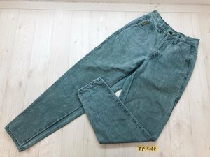 ARMANI JEANS アルマーニジーンズ レディース テーパードデニムジーンズパンツ イタリア製 28 ブルーグリーン