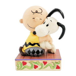 置物 フィギュア SNOOPY スヌーピー＆チャーリーブラウン ハグ 12.1cm スヌーピー 誕生日 enesco Peanut