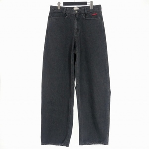 ウィンダンシー WIND AND SEA CRESCENT FLARE JEAN フレア ワイド ジーンズ デニムパンツ L ブラック 黒 WDS-O-CLC-24-Q4-PT-05 メンズ