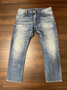 美品visvim ビズビム SOCIAL SCULPTURE DENIM 10D12 10 DAMAGED-12 W34L28