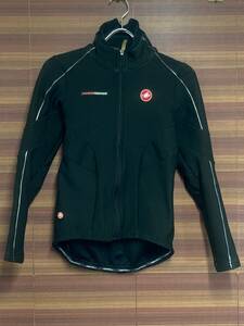 HS139 カステリ CASTELLI ROSSO CORSA 長袖 サイクルジャケット 黒 S GORE WINDSTOPPER ※擦れ