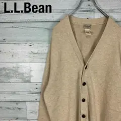 L.L.Bean エルエルビーン ベージュ コットン カーディガン