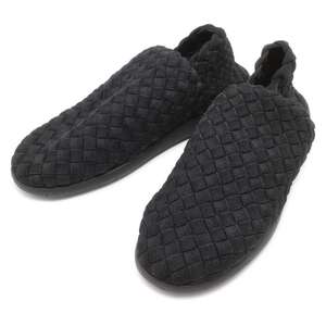 ★ボッテガヴェネタ スニーカー イントレチャート ファブリック スリッポン メンズサイズ41 651271 BOTTEGA VENETA 靴 黒