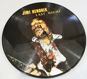 1983 Jimi Hendrix Last Night Picture Disc 30Cm 壁掛け時計（電波）　限定ピクチャーレーコード　ドイツ版