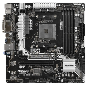 ASROCK AB350M Pro4 AMD 64GB VGA HDMI DVI Micro ATX Motherboard