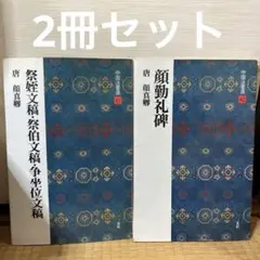 「祭姪文稿・祭伯文稿・争坐位文稿」「顔勤礼碑」中国法書選 41 42 2冊セット