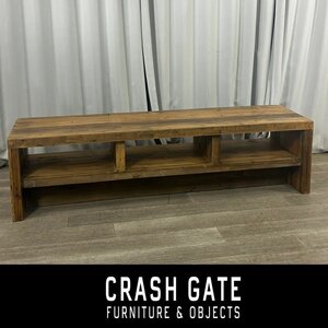 G852 クラッシュゲート ノットアンティークス テレビ ボード/ ロー TV リビング KNOT ANTIQUES 杉 古材 CRASH GATE 関家具/神奈川県秦野市