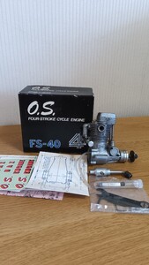 ■ラジコンエンジン　O.S. FS-40 4サイクル　中古 ●動作未確認