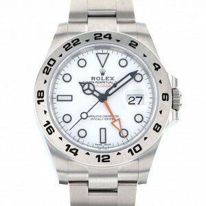 ロレックス ROLEX エクスプローラーII II 216570 ホワイト文字盤 新品 腕時計 メンズ
