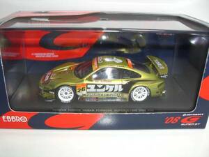 ■エブロ 1/43 2008 ユンケルパワータイサン ポルシェ #26 スーパーGT GT300