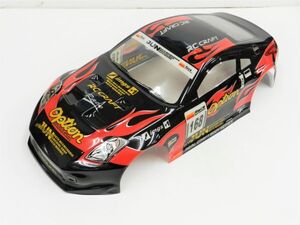 【激安！日本全国送料無料！ お買い得！】1/10 ドリフトラジコンカー用 スペアボディー ニッサン Z33 フェアレディーZ タイプ 黒赤