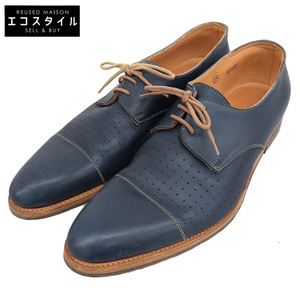 JOHN LOBB ジョンロブ EVERDON 1105ラスト 外羽根 パンチング加工 レザーシューズ メンズ ネイビー 8 12