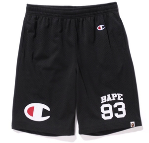 BAPE x CHAMPION BASKETBALL SHORTS エイプ チャンピオン M ハーフパンツ