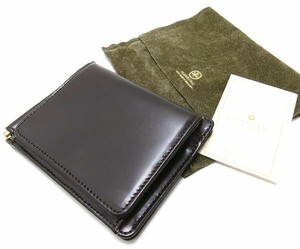 新品★GLENROYAL グレンロイヤル★マネークリップ 小銭入れ付き★CIGAR★ブライドルレザー