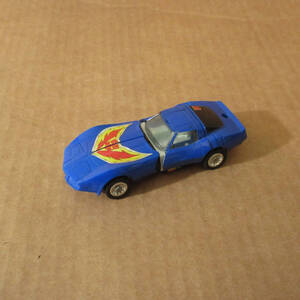 Vtg Transformers G1 Blue Corvette Stingray 1984 Takara Hasbro Tracks Japan 海外 即決