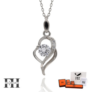 FILL HEARTS ネックレス シルバー Twist Heart ハート 金属アレルギー対応 シルバー925 Pt999