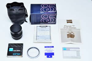 CONTAX Carl Zeiss T* Planar 85mm F1.4 MMJ 極上品