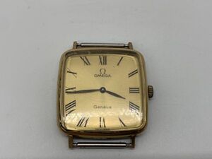 『実働！』OMEGA GENEVE Cal.625 ゴールド スクエア型 ローマンインデックス ジュネーブ オメガ 手巻き 1970年代 Manual Winding『１円』