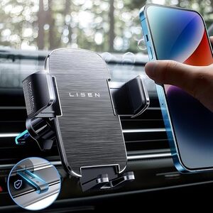 LISEN スマホホルダー 車 スマホスタンド 車載ホルダーエアコン吹き出し口