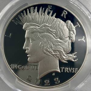 最高鑑定 PR70 DCAM 初日発行 2023 ピース 銀貨 Peace Dollar PCGS First Day of Issue アメリカ proof silver コイン ピースダラー NGC