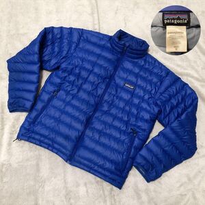 人気★patagonia パタゴニア ダウンセーター ダウンジャケット 青系 メンズM 84673 グースダウン