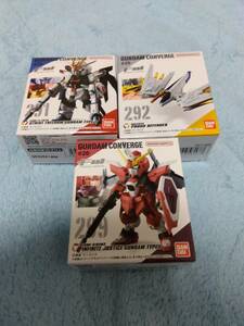 3種セット　FW GUNDAM CONVERGE ストライクフリーダムガンダム弐式 プラウドディフェンダー　インフィニットジャスティスガンダム弐式