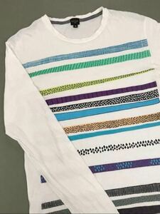 ポールスミス Paul smith jeans長袖 Ｔシャツ ロングＴシャツ ファッション ボロボロ 衣類