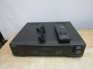 Ｎ706★SONY SLV-FX50 VHSカセットデッキ 1994年製　リモコン付き★ジャンク品